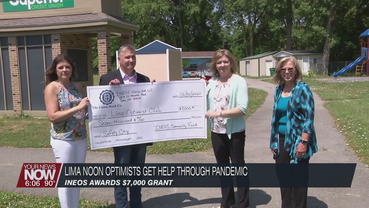 INEOS awards grant to Lima Noon Optimist Club to ease struggle through the pandemic